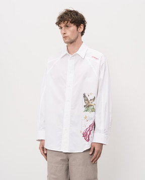 Off-White White shirt with Dream print 44MGE04XZ26F005