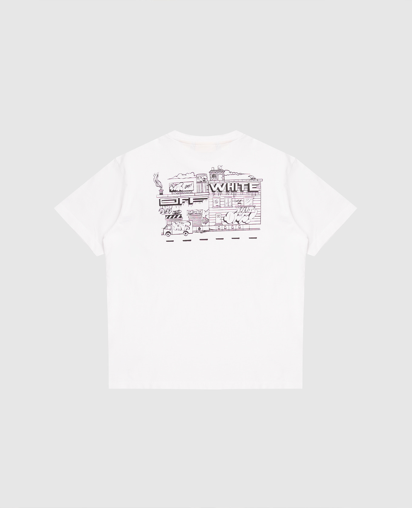 

Children's white T-shirt Grafiti with print Off-White