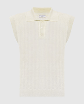 Peserico Beige top with linen M99150F1209386