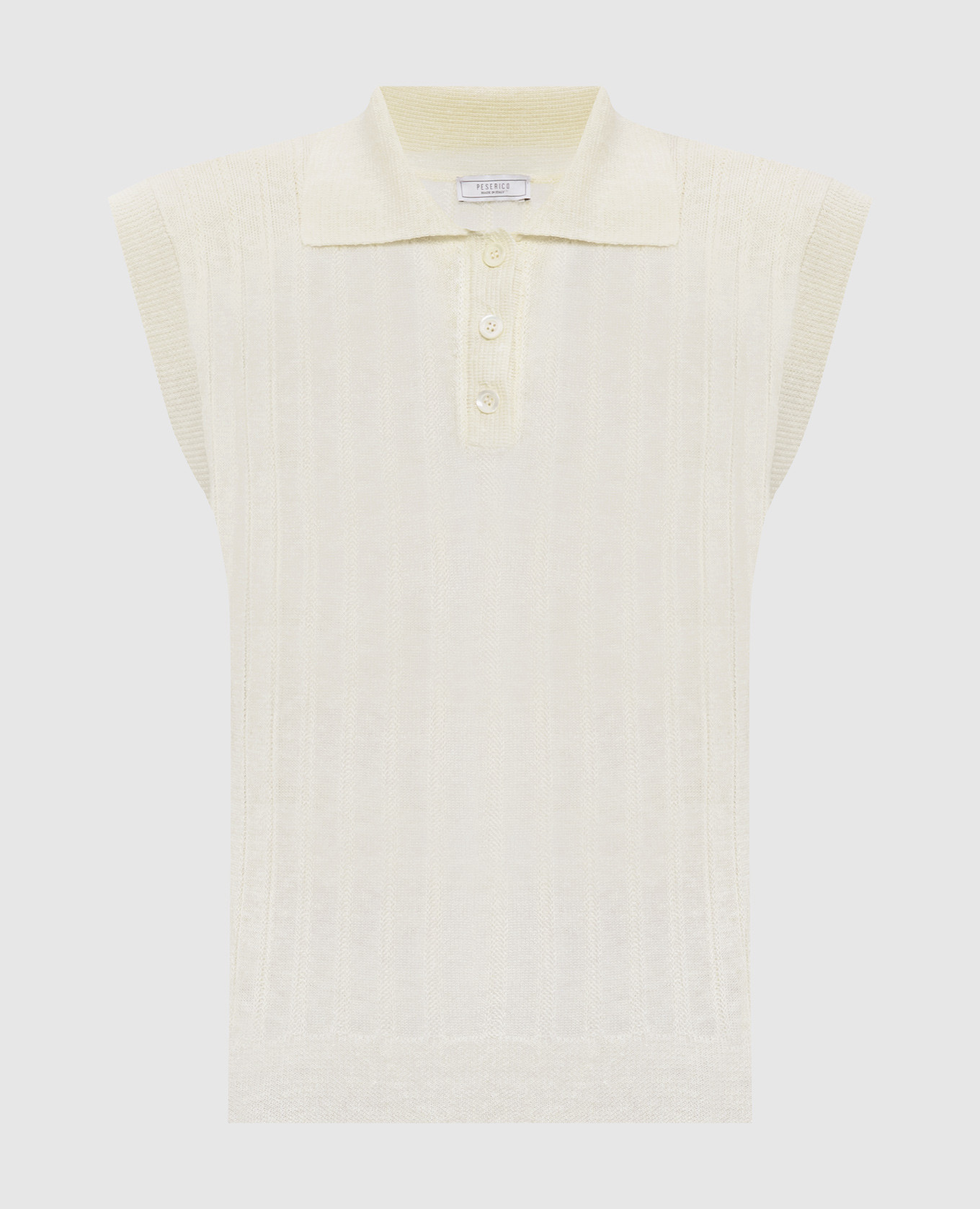 Beige top with linen