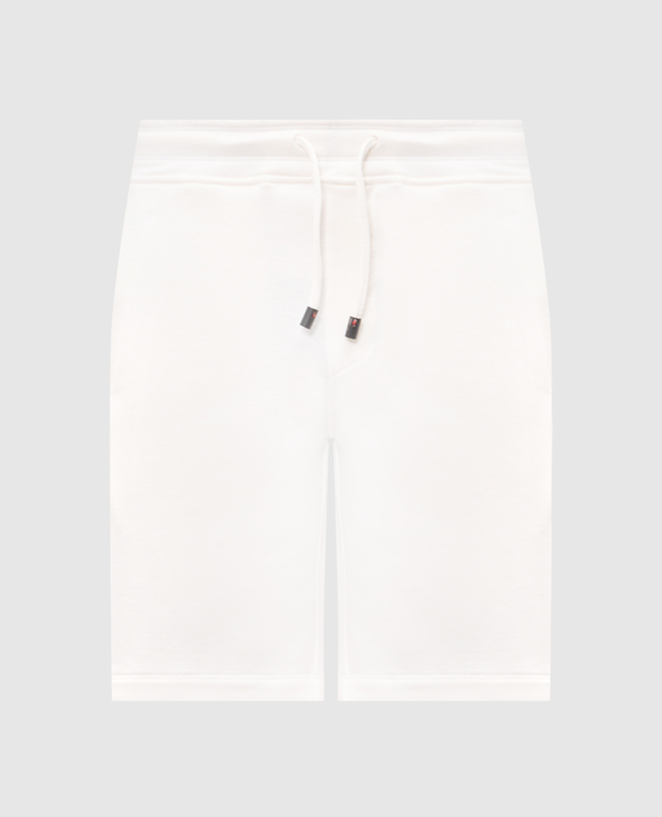 White shorts with embroidered logo