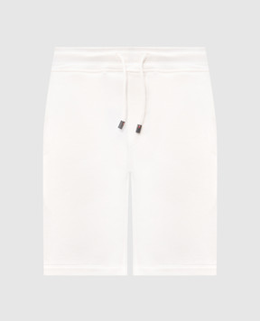 ISAIA White shorts with embroidered logo MP0052J0372