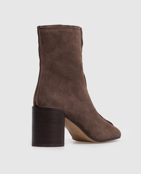 Maison Margiela MM6 Brown suede ankle boots S59WU0276P6385