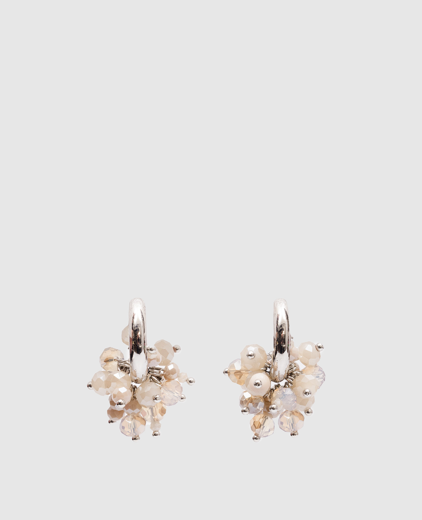 

Gilda beige earrings with beads Peserico