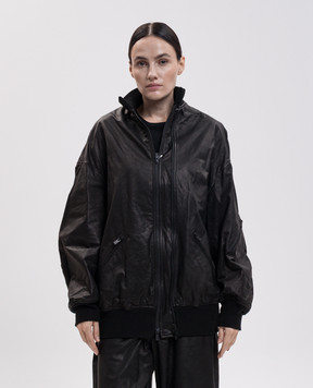 Y`S Yamamoto Black leather jacket YWY01700