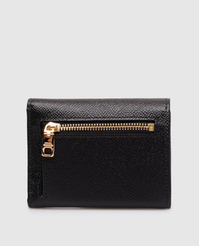 Dolce&Gabbana Black Dauphine leather wallet BI0770A1001