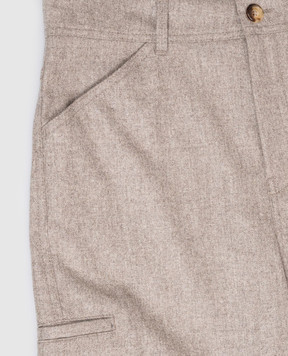 Brunello Cucinelli Children's gray wool pants B038PP118C