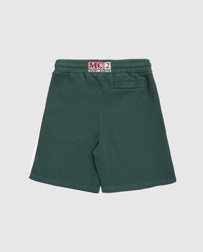 MC2 SAINT BARTH Brayden green striped shorts for kids BYD000207500L