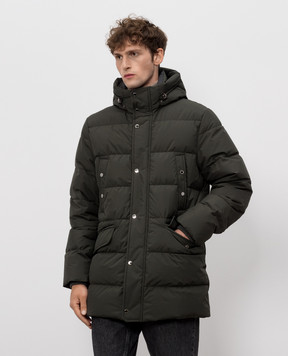 MooRER Green down jacket GRIMANI GRIMANISTP