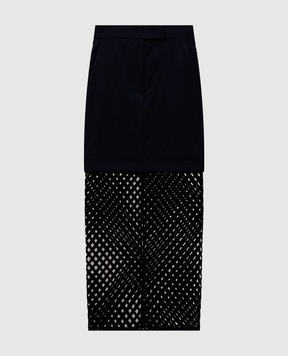 Max Mara VIALE blue skirt with wool MXMVIALE