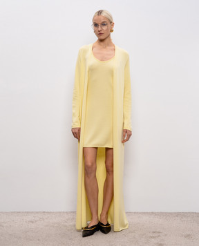 Tom Ford Yellow wool mini dress ACK711YAX994