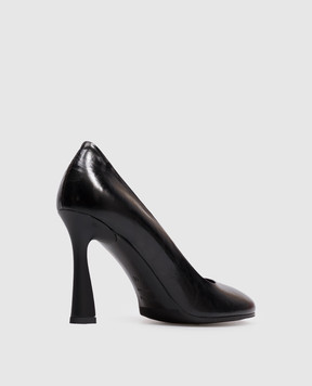 Premiata Black leather glossy shoes M7443TEX