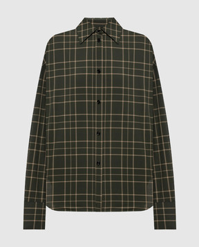 Toteme Green checkered shirt 264WRT0890FB0723