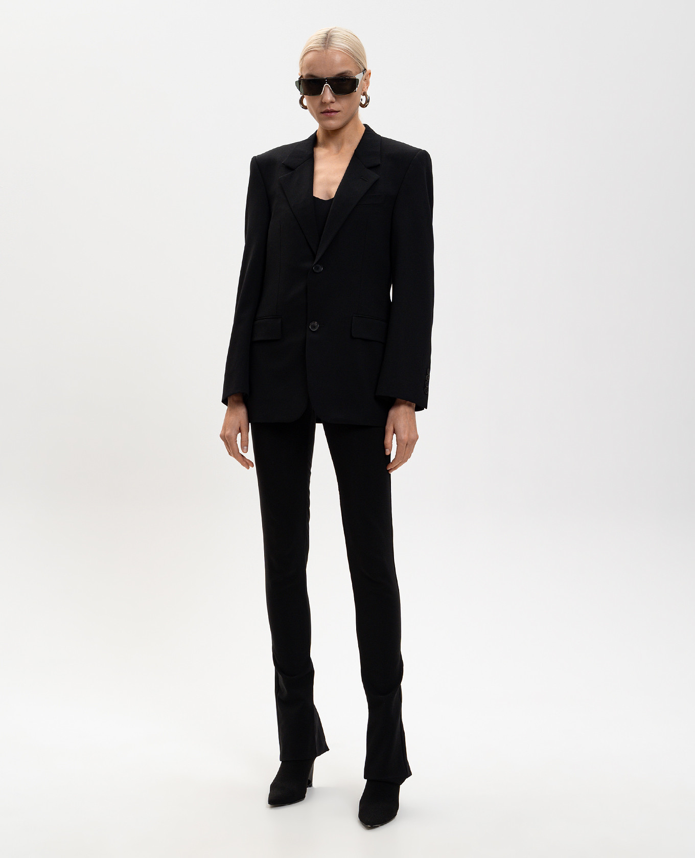 Black wool jacket Balenciaga 2