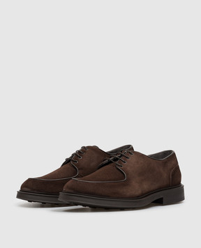 Sturlini Brown suede derby shoes U0856