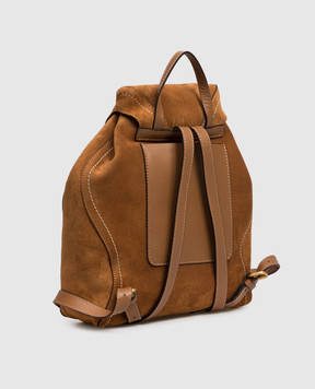 Gianni Chiarini Violette brown suede backpack ZN12237CMPL