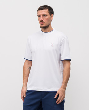 Brunello Cucinelli White T-shirt with logo print MW8577427T