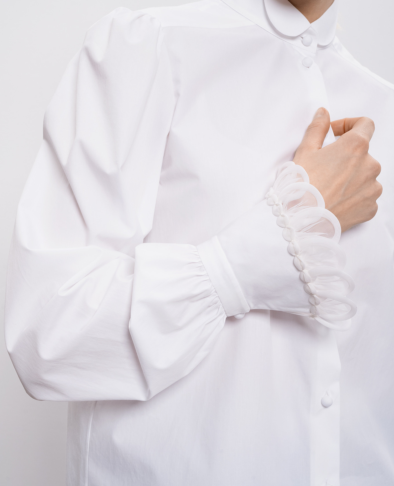 

White shirt with ruffles Valentino
