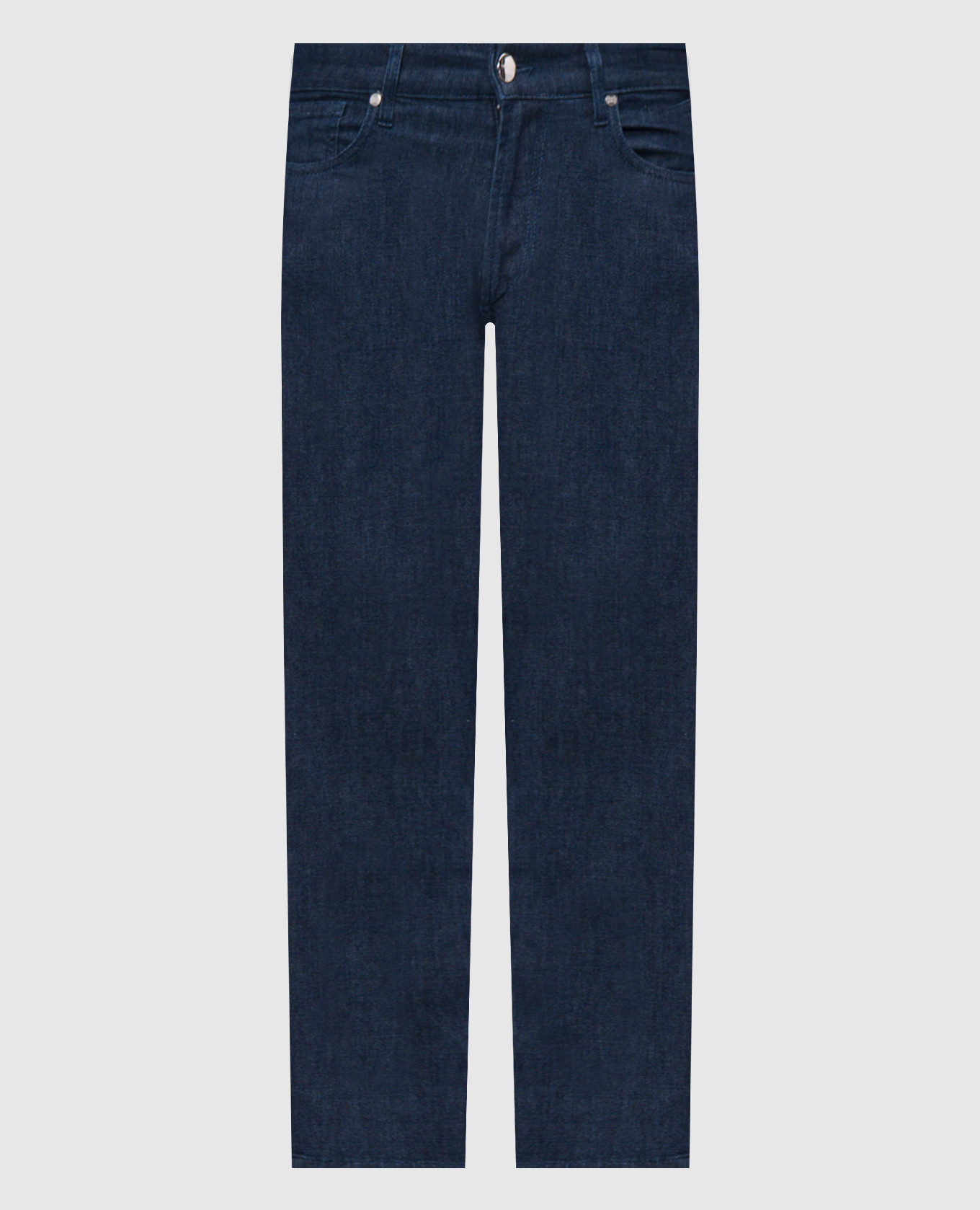 Blue slim jeans with patch
