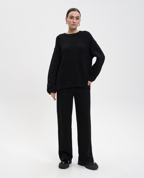 Twinset Black pants with logo 252LL2CBB