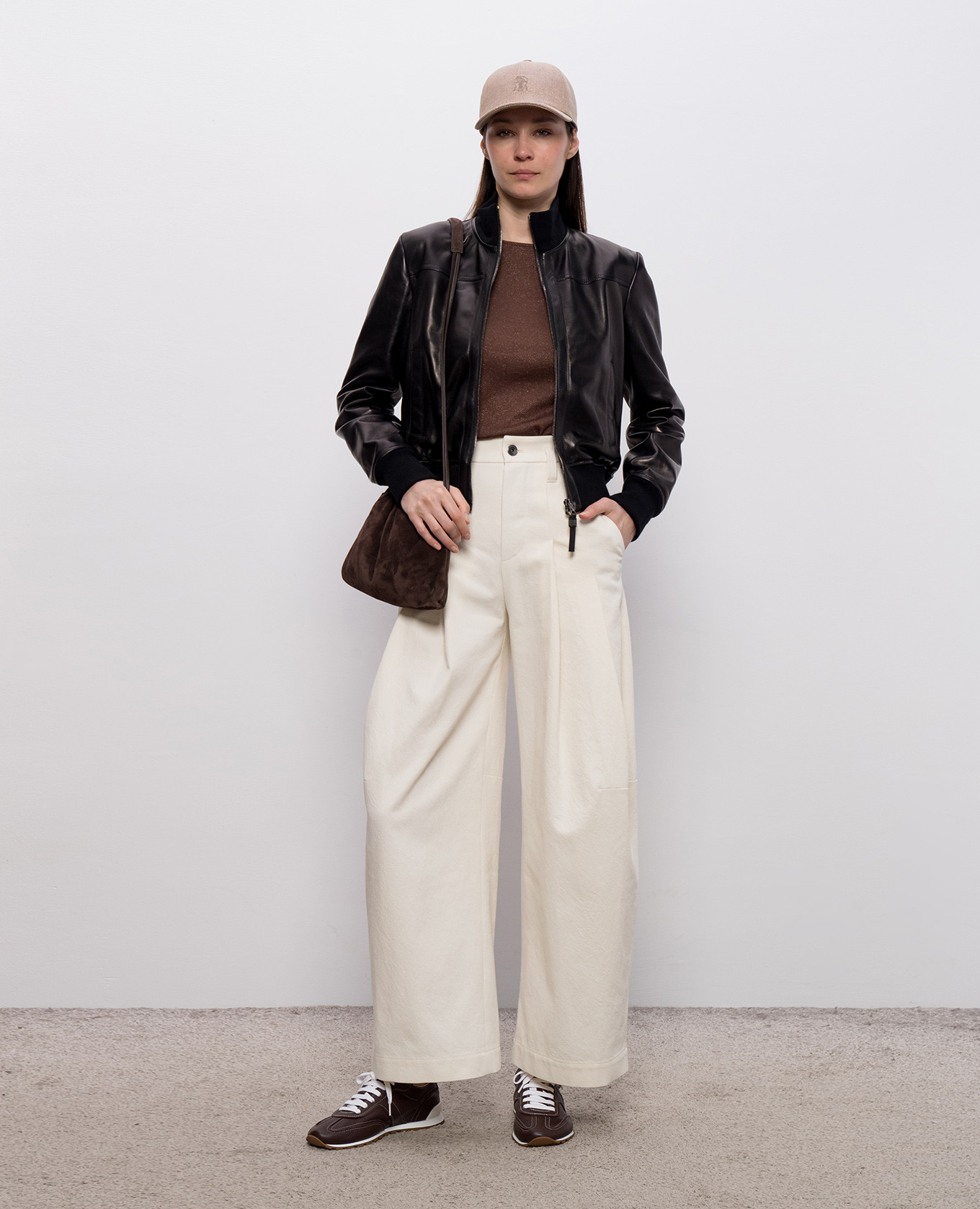 Brown jumper with lurex Brunello Cucinelli 2