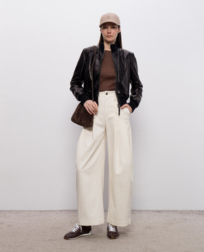 Brunello Cucinelli Brown jumper with lurex M41800008P
