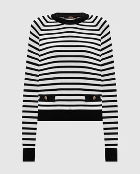 Twinset White striped jumper 261AP3040