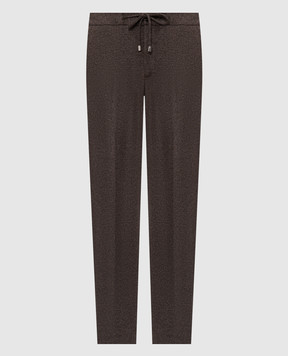 Enrico Mandelli Brown cashmere pants GYMP015428