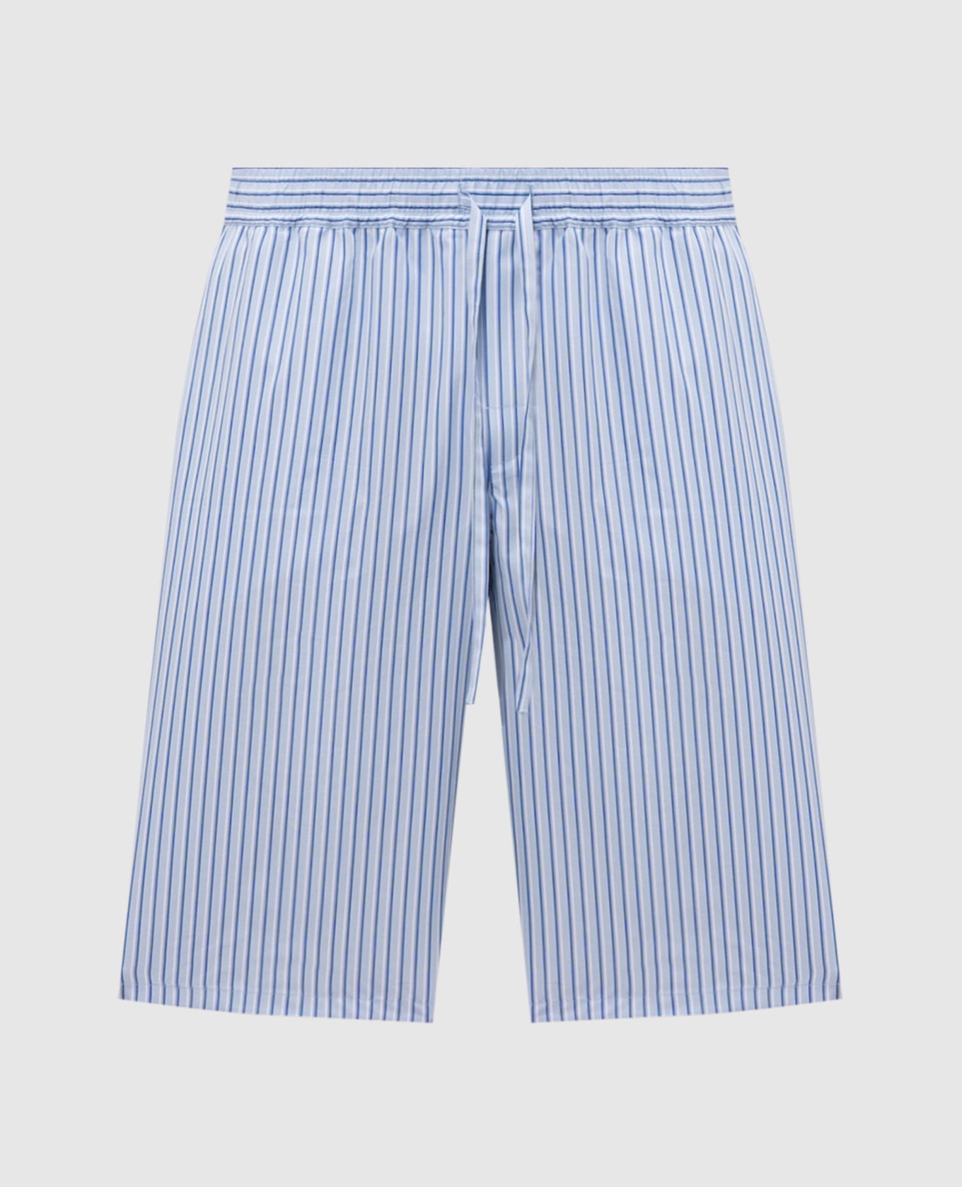 Short à rayures bleues