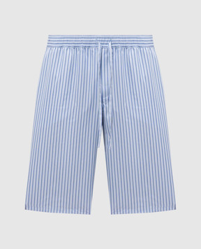 Dolce&Gabbana Blue striped shorts GV5MATFR513