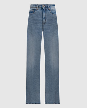 Ami Paris Blue flared jeans with logo patch FTR420DE0046