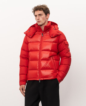Moncler Maya red down jacket L20911A00138597YX