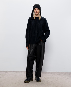 Y`S Yamamoto Black cashmere sweater YWK18188