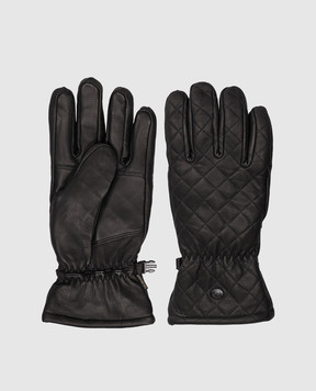 Goldbergh Black leather ski gloves NISHI GB68210254