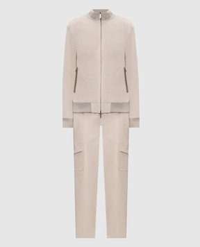 CAPOBIANCO Gray velour tracksuit 21M468VL0021M804VL00
