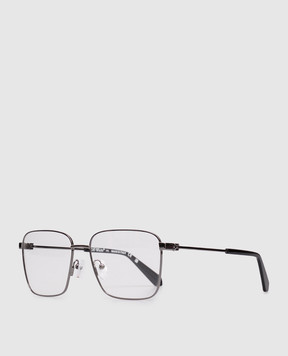 Off-White Silver glasses with textured Arrow emblem OW6018770059