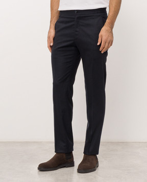 Kiton Blue wool pants UPN01K0141I