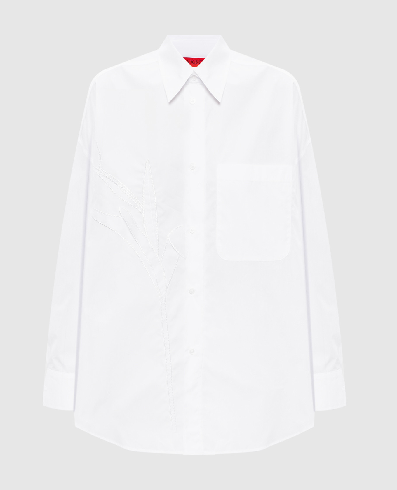 

CANNETI white shirt with floral applique Max & Co