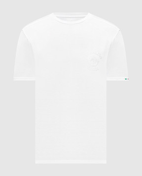 Stefano Ricci White T-shirt with logo embroidery MNH6105090803