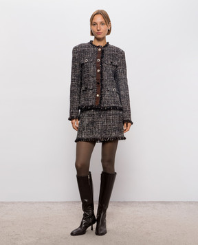 Solotre Black tweed jacket M1AC0094