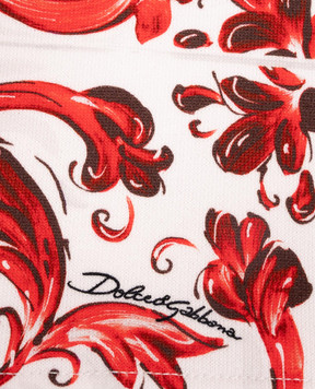 Dolce&Gabbana Children's shorts with Majolica print L4JQR4II7KU26