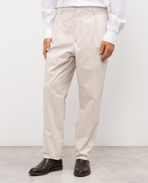 Brunello Cucinelli Beige cotton pants ME265S2450