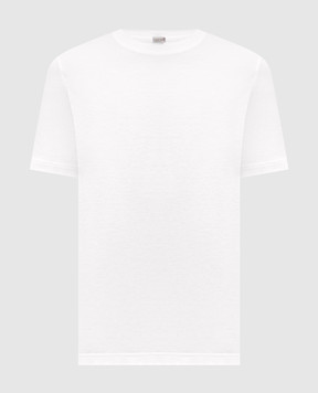 CAPOBIANCO White linen t-shirt 20M660PR00