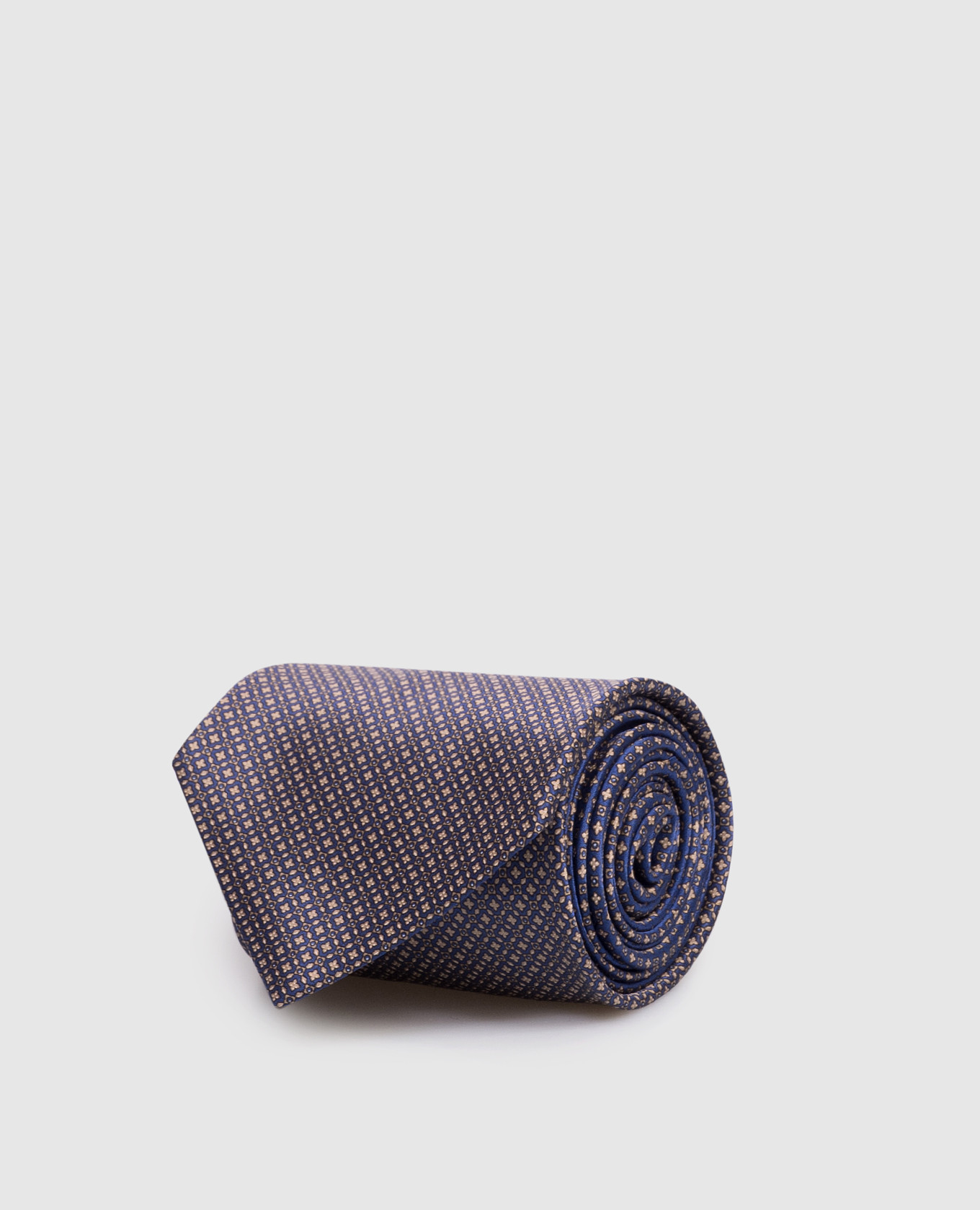 

Blue silk tie Geometries Stefano Ricci