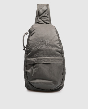 C.P. Company Khaki sling bag with logo embroidery MAC186A005269G