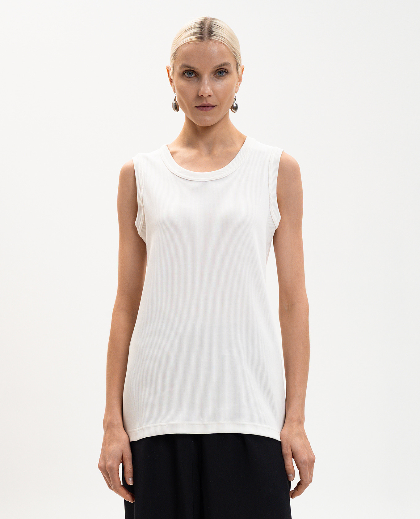 White ribbed T-shirt Sofie D`Hoore 3