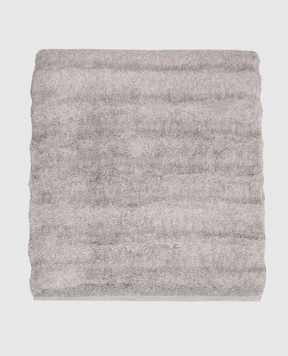 Hamam ASH RIBBED grey terry body towel ASHRIBBEDBODYTOWEL