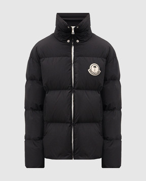 Palm Angels Black Rodmar down jacket in collaboration with Moncler PMEA271T24FAB001