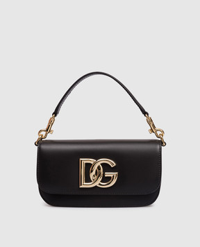 Dolce&Gabbana Black leather crossbody bag 3.5 BB7603AW576