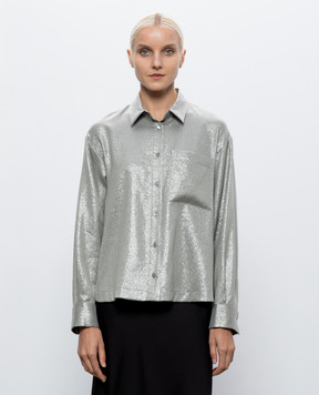 Peserico Gray blouse with lurex A0635207007